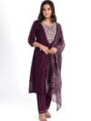Embroidered Kurta Pant Set With Dupatta For Women LBA-002