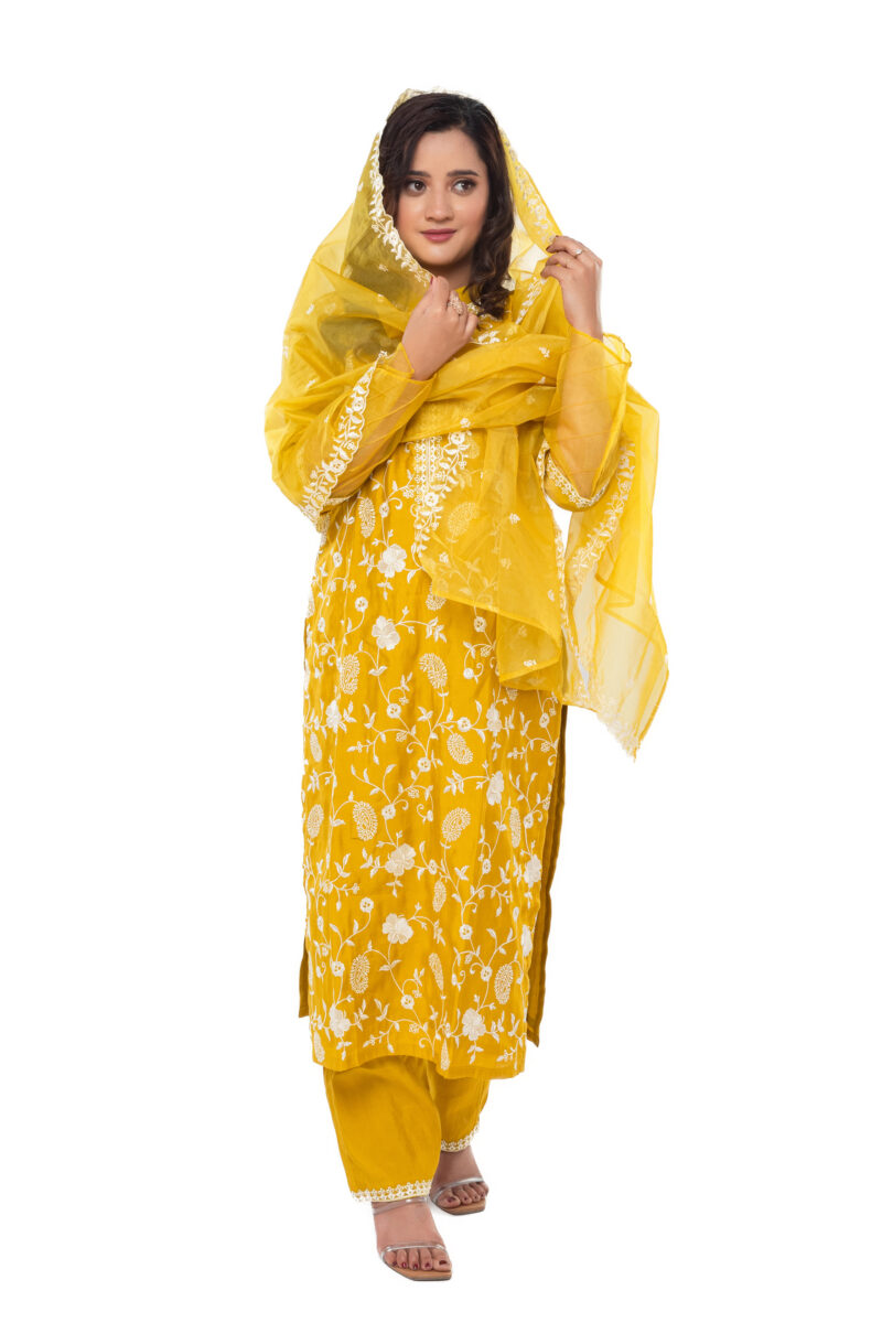 Roman silk kurta pant with duppata LBA-050