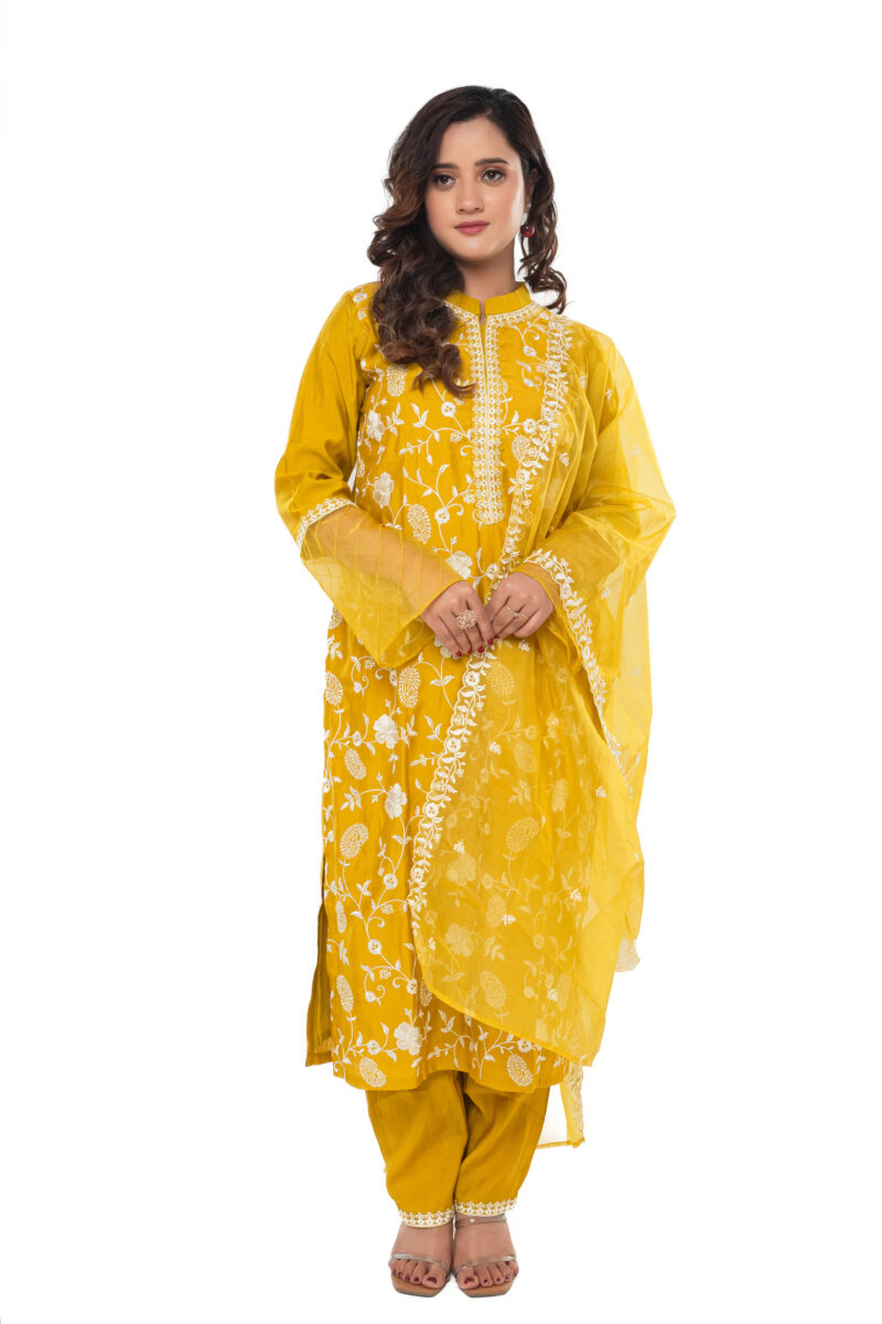 Roman silk kurta pant with duppata LBA-050 - Image 3