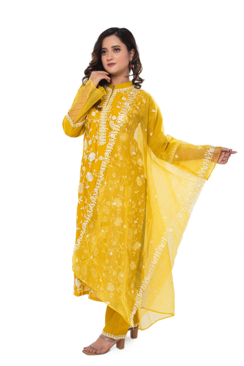 Roman silk kurta pant with duppata LBA-050 - Image 4