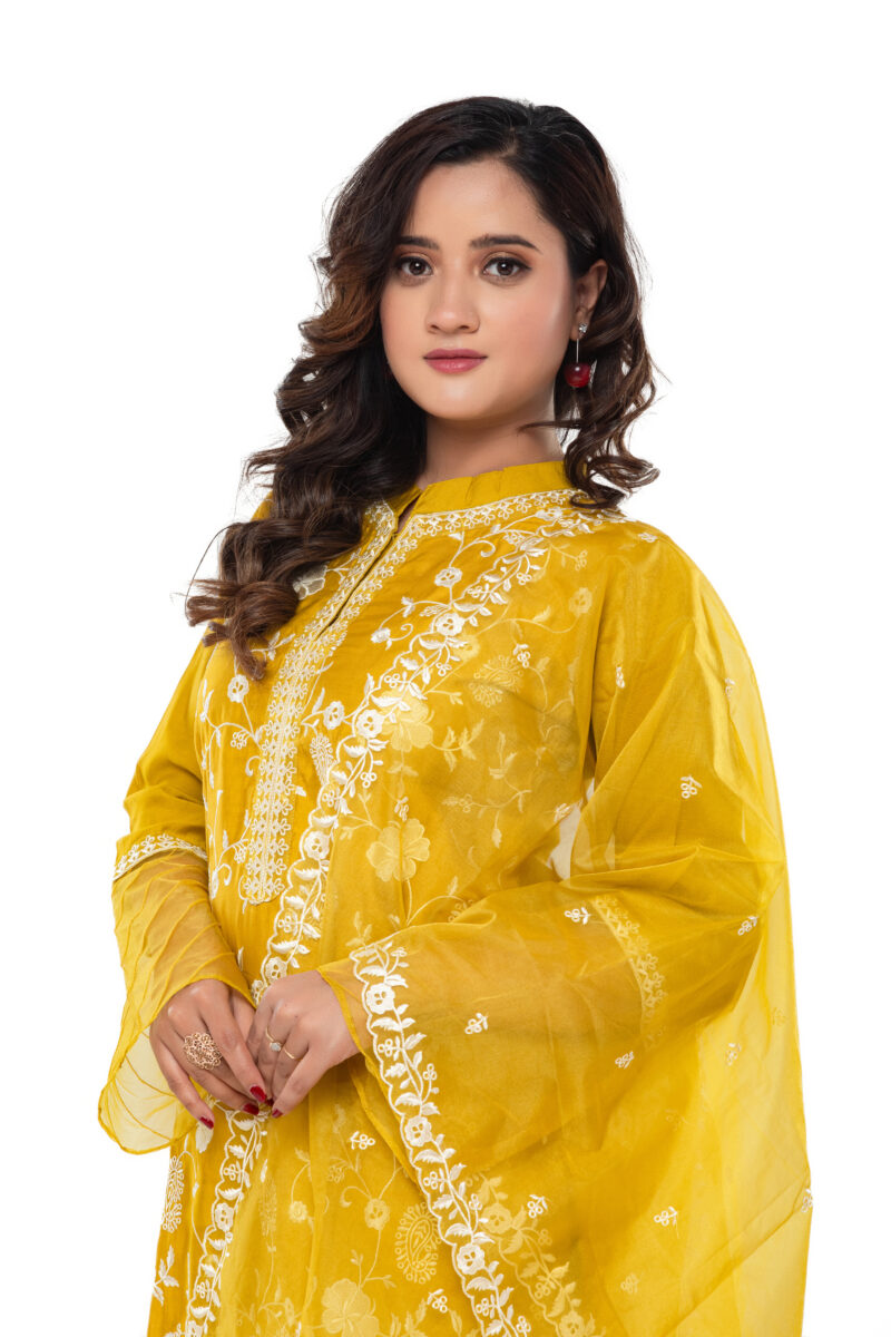 Roman silk kurta pant with duppata LBA-050 - Image 5