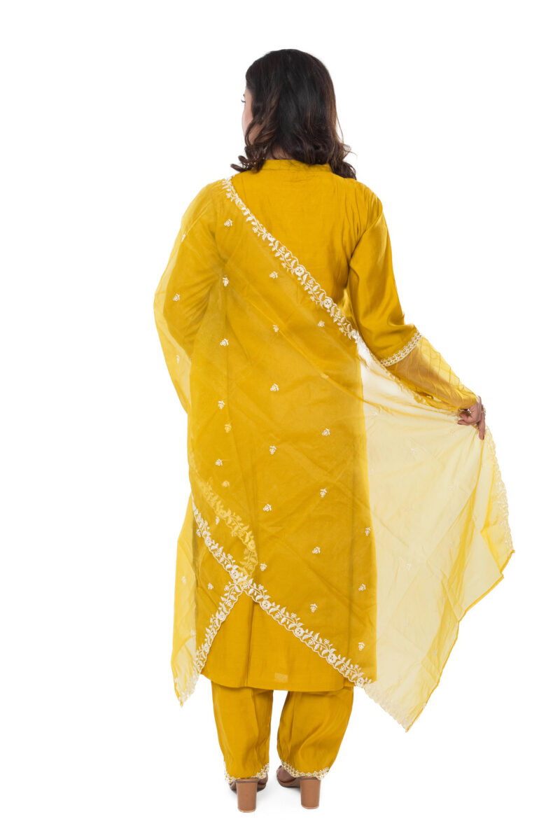 Roman silk kurta pant with duppata LBA-050 - Image 6