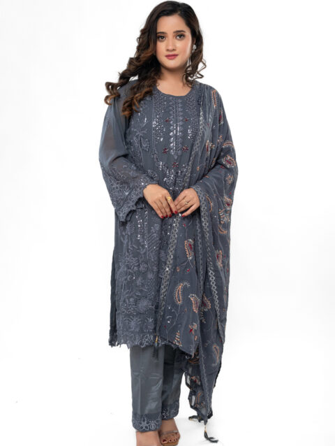 Pakistani-style Georgette Kurti Set by label by anusha