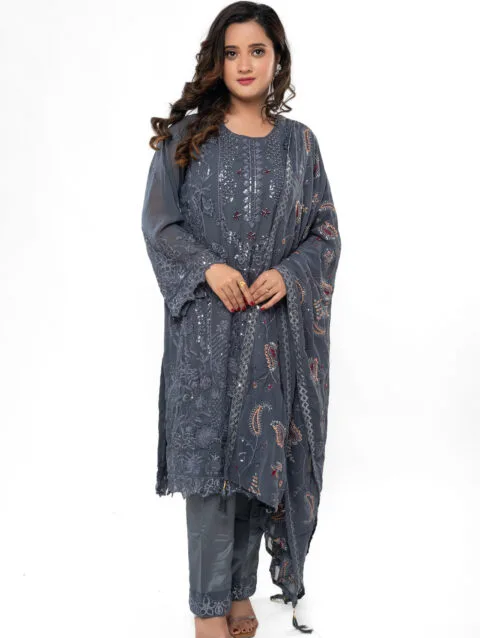 Pakistani-style Georgette Kurti Set by label by anusha