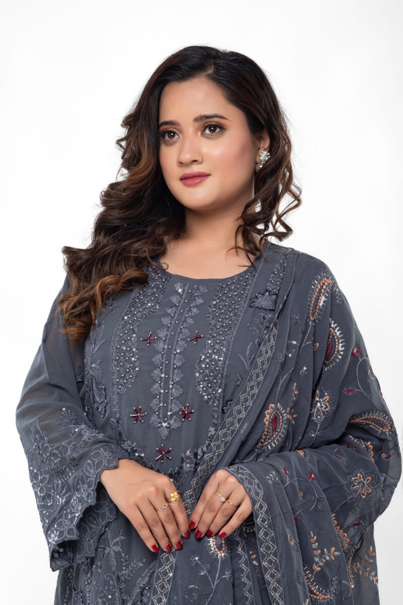 Pakistani-style Georgette Kurti Set by label by anusha