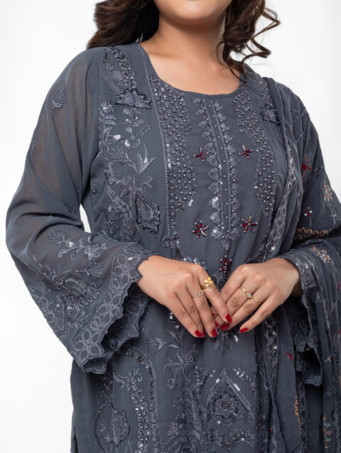 Pakistani-style Georgette Kurti Set by label by anusha
