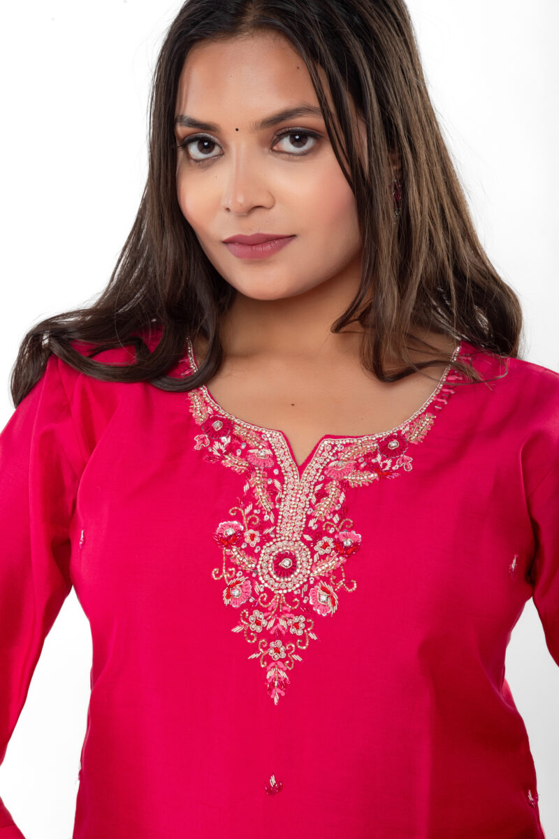 Roman Silk Kurta Pant with Dupatta LBA-047 - Image 4