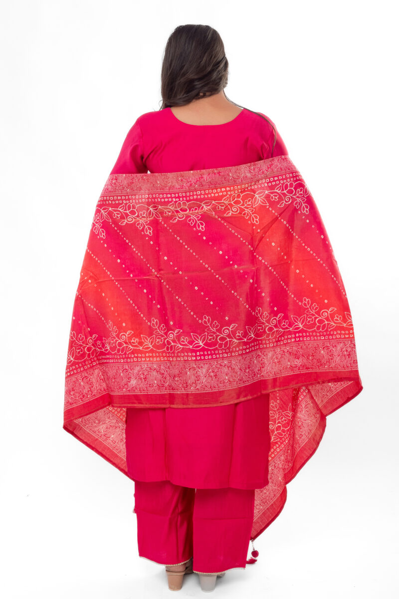 Roman Silk Kurta Pant with Dupatta LBA-047 - Image 5