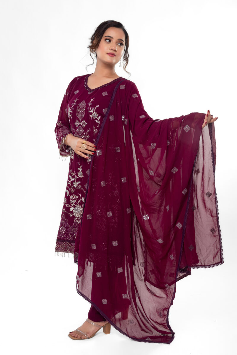 Pure Georgette Pakistani Suit Set with Dupatta LBA-046