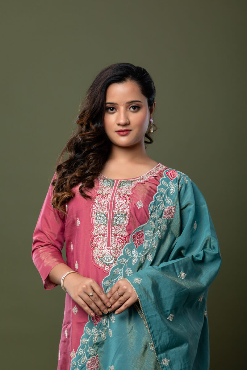 Kurta Set With Pant & Dupatta - LBA-055 - Image 5