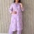 Lavender Chikankari Embroidered Straight Kurta with Palazzo – Rayon Ethnic Wear | Label By Anusha