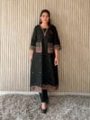 LBA-117 Women Ethnic Motifs Embroidered Regular A-Line Kurta with Trousers