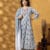 LABEL BY ANUSHA LBA-125-Gray Grey Embroidered Cotton Kurta Set