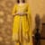 LBA-123 Women Olive Green Ethnic Motifs Embroidered Thread Work Kurta with Trousers and Dupatta